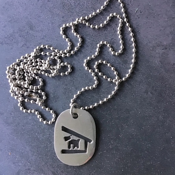 Jewelry - Sterling Silver Pendant Necklace with Dog Design